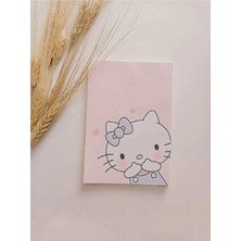 Mikasso Sanrio A6 Boy 40 Yaprak Tutkallı Çek Kopart Defter Pembe Sert Düz Çizgisiz 40 Yaprak Küçük Boy Pembe