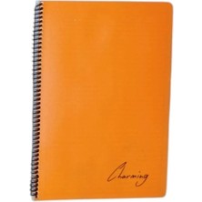 Mikasso A4 Pp Kp Spiralli 96 Yp Çizgili Defter-Turuncu Yumuşak Belirtilmemiş Belirtilmemiş Çok Renkli Belirt