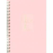 Mikasso Deep Note 17X24 Sp.kareli Defter 100YAP.PASTEL Pembe Sert Spiralli Kareli 100 Yaprak Orta Boy Pembe