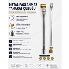 Kayra Grup Su Armatürleri Metal Taharat Çubuğu 29 cm