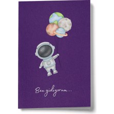 Mikasso Ben Gidiyorum Mini Defter Karton Düz Çizgili Küçük Boy Çok Renkli Not Defteri A6 24 Yaprak
