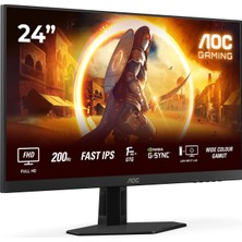 Belirtilmemiş Aoc 24G4HRE 23.8″ 200Hz 0.5ms Fast IPS (Oyuncu) Monitör