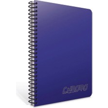 Mikasso Chromo A4 120 Yaprak Plastik Kapak Spiralli Defter (1342) Çizgisiz Lacivert Sert Spiralli Çizgisiz 1