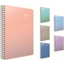 Mikasso Thebook Spırals Sp.sert Kap.defter 17*24 140 Yp.kar. Sert Spiralli Kareli Orta Boy Mor Okul Defterle
