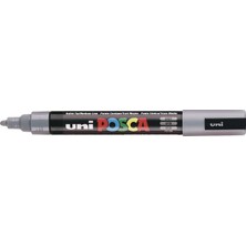 Belirtilmemiş Posca Uni-Ball Uni Pc-5m Boyama Markörü 1.8-2.5 mm Gri