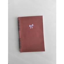 Mikasso Çizgisiz Defter, Not Defteri, Okul Defteri Sert Spiralli Çizgisiz 40 Yaprak Orta Boy Kahverengi Not