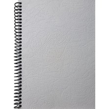 Mikasso A5 Spiralli Desenli Karton Kapaklı 80 Yaprak Çizgili Defter 1 Adet Karton Spiralli Çizgili Orta Boy
