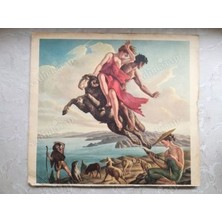 Plakperest 1953 Yılı Takvim Kapağı Ilüstrasyonlu Italyan Takvim Yaprağı 29X26 cm Boyutlarında