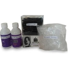 Belirtilmemiş Perma Seti Bay Bayan 4'lü Set, Kıvırcık Saç Yapma, Berber Kuaför Ful Set, Ince Bugidi 0,50, Kola