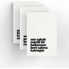 Mikasso Küçük Sen Ben Üçlüsü Karton Çizgisiz 40 Yaprak Belirtilmemiş Orta Boy Çok Renkli Konsept Defterler A