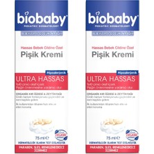 Belirtilmemiş Biobaby Bebekler Çocuklar Için Pişik Kremi (75 Ml) 2li Paket