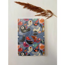 Mikasso Atakids Lizy Çizgili Okul Not Defteri (15×21 Cm, 80 Yaprak) Karton Düz Çizgili Orta Boy Mavi Not Def
