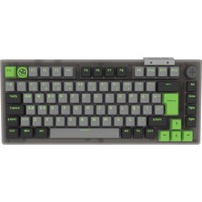 Belirtilmemiş Hawk HK610 Gateron Switch Rgb LCD Tri-Mode Kablosuz/bluetooth %75 Klavye