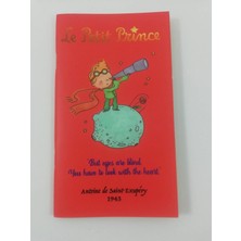 Mikasso Little Prince Kırmızı Not Defteri Sert Düz Çizgisiz Küçük Boy Kırmızı Not Defteri A6 Not Defterleri