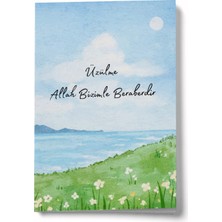 Mikasso Allah Bizimle Beraberdir Mini Defter Karton Düz Çizgili Küçük Boy Çok Renkli Not Defteri A6 24 Yapra