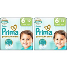 Belirtilmemiş Bebek Bezi Care 6 Numara 17 Adet 2li Paket