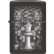 Zippo Chess Design Ebony Çakmak