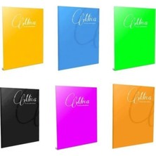 Mikasso Mica Tel Dikişli Plastik Kapak Defter A5 60 Yaprak Çizgili 6'lı Sert Düz Çizgili Büyük Boy Turuncu K