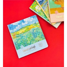 Mikasso Van Gogh Tasarımlı Defter BM-1208 Sert Düz Orta Boy Çok Renkli Okul Defterleri Belirtilmemiş A5 Beli