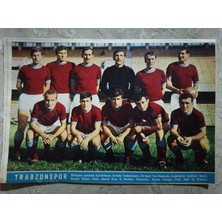 Plakperest 1967 Trabzonspor  Futbol Takımı  Hayat Dergisi Orta Boy Poster  24X16 cm ( Özkan  Sümer’li Kadro )