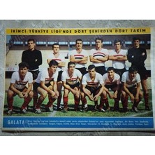Plakperest 1967 Galata Futbol Takımı  Hayat Dergisi Orta Boy  Poster  24X16 cm