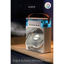 600 ml Su Tanklı Buharlı Serinletici Fan | Taşınabilir Mini Klima Fanı | LED Işıklı Hava Soğutucu Vantilatör
