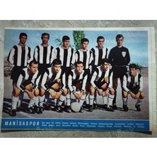 Plakperest 1967 Manisaspor  Futbol Takımı  Hayat Dergisi Orta Boy  Poster  24X16 cm