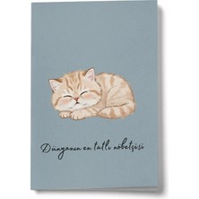 Mikasso Dünyanın En Tatlı Nöbetçisi A6 Çizgili Mini Defter Not Defteri Karton Düz Çizgili Küçük Boy Çok Renk