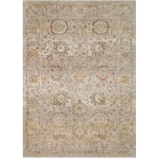 Eko Halı Mystic MYS02 Natural Zarif Vintage Motifleri Ince Renk Geçişleriyle Zenginleştiren Viskon Dokuma Şık Makine Halısı