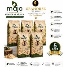 Majo Tavşan Hamster Ginepig ve Kemirgen Tozsuz Çam Talaşı 5 Adet 15LT Sıkıştırılmış Paket