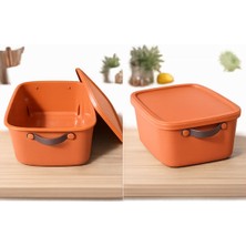 Devigo 1 Adet 15 Litre Saklama Kabı, Çok Amaçlı Düzenleyici Kapaklı Kutu, Dekoratif Saklama Kutusu, 35X25X22 cm