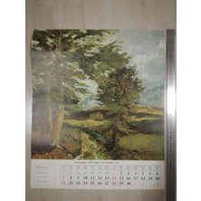 Plakperest Landschaft 1975 September/eylül-Alman Peyzaj Takvimi/g.martın ’steıgerwald’ Resimli  48.5X59 cm Ebatlarında