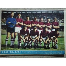 Plakperest 1967 Bandırmaspor  Futbol Takımı  Hayat Dergisi Orta Boy Poster  24X16 cm