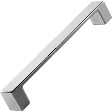 Belirtilmemiş Bihter Düz Mobilya Mutfak Dolabı Çekmece Dolap Kapak Kulpu Kulbu Krom 128 mm Metal Kulp