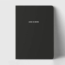 Mikasso Less Is More Defter (Çizgili) Çizgili Siyah A5