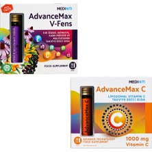 Mediniti Advancemax V-Fens Multivitamin 10 ml x 20 Shot ve  Lipozomal C Vitamini 10 ml x 20 Shot Seti