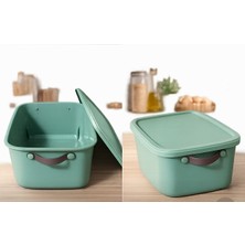 Devigo 1 Adet 15 Litre Saklama Kabı, Çok Amaçlı Düzenleyici Kapaklı Kutu, Dekoratif Saklama Kutusu, 35X25X22 cm
