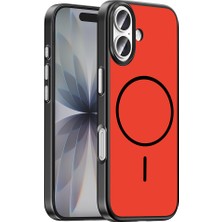 Roketcim iPhone 16 Kılıf M-Safe Şarj Özellikli Lora Pc Kapak