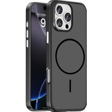 Roketcim iPhone 16 Pro Max Kılıf M-Safe Şarj Özellikli Lora Pc Kapak