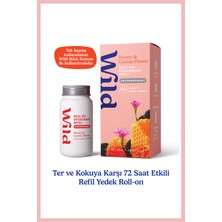 Wild Antiperspirant Roll On Honey & Cactusflower Refill Deodorant Yedek Dolum