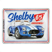 Nostalgic Art Nostalgic-Art Retro Sac Levha, 15 x 20 Cm, Shelby – 427 – Shelby Hayranları Için Hediye Fikri, Resmi Lisans Ürünü (Olp), Metal, Vintage Tasarım