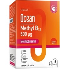 Ocean 500 Mcg Methyl B12 Sprey 5 ml - Dezenfektan Hediyeli (%72 Alkol)
