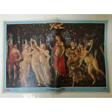 Plakperest Botıcellı-Güzeller Tablo Posteri 34X50 cm Boyutlarında