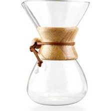 Empressco Epinox CK-600A Chemex, Ahşap Tutacaklı, 600 Ml, Şık ve Kullanışlı Tasarım