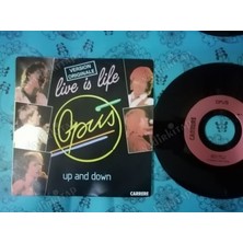 Plakperest Opus - Lıve Is Lıfe - 1984 Fransa Basım 45 Lik Plak