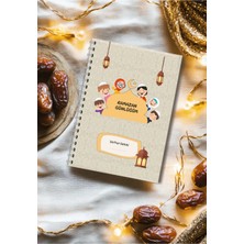 Mikasso Çocuklar Için Ramazan Planlayıcı / Günlük /boyama Etkinlik, Sert Kalin Kapak Karton Spiralli Renkli