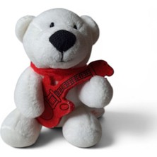 Hureggo Vintage Coca-Cola Promosyonu Koleksiyonluk Gitarlı Peluş Kutup Ayısı (10 Cm)