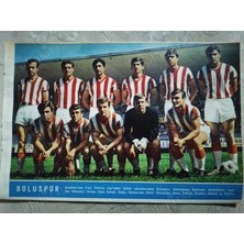 Plakperest 1967 Boluspor Futbol Takımı  Hayat Dergisi Orta Boy  Poster  24X16 cm