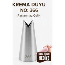 Van Vleck Paslanmaz Çelik Krema Duyu No: 366 – Pasta, Cupcake ve Tatlı Süsleme Ucu