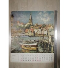 Plakperest Landschaft 1975 Marz/mart-Alman Peyzaj Takvimi/hellmeıer ’flensburg’ Resimli  48.5X59 cm Ebatlarında